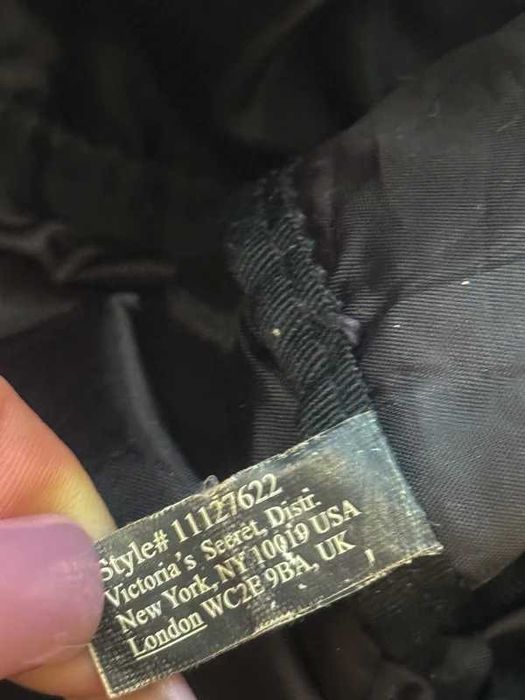 victoria secret materiałowa torba na ramię shopper cekiny