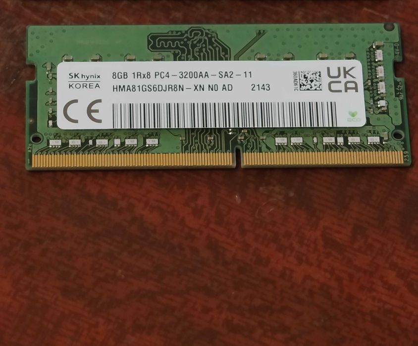 Оперативна пам'ять для ноутбука DDR4-3200 8GB PC4-25600 SK Hynix