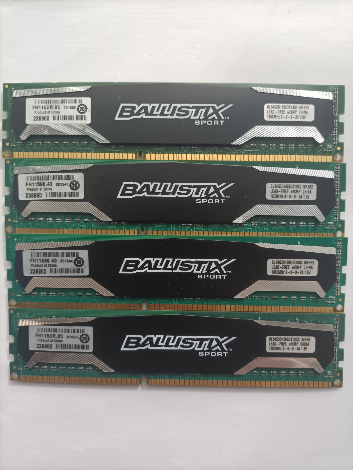 Оперативная память Crucial Ballistix Sport - ОЗУ DDR3 16Gb