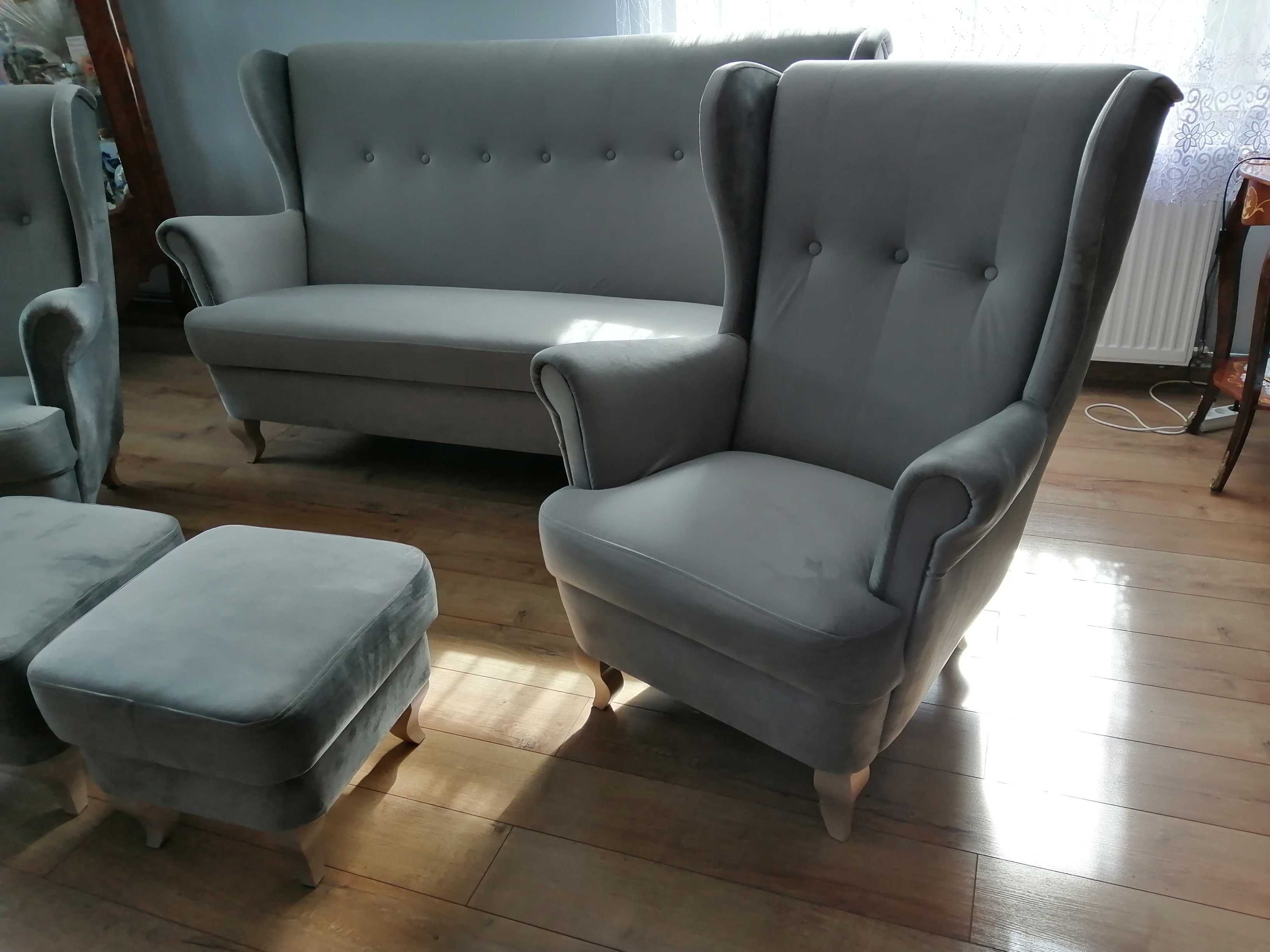 Komplet wypoczynkowy sofa i fotele