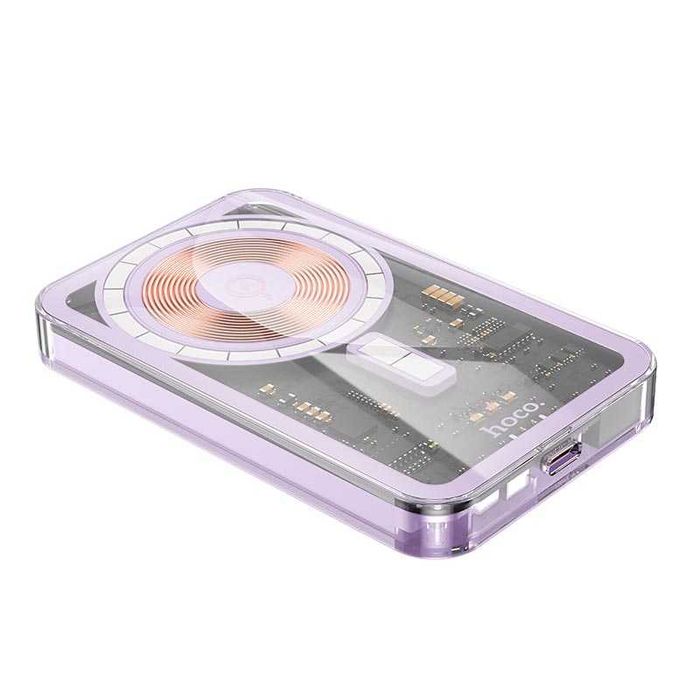 Компактный повербанк HOCO Q14 5000 mAh power bank с MagSafe для iPhone