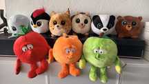 Lote 9 peluches criança