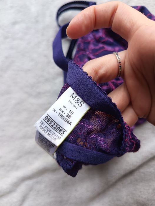 Top koronkowym, bluzka ala gorset koronka 38 M, większy biust typu D
