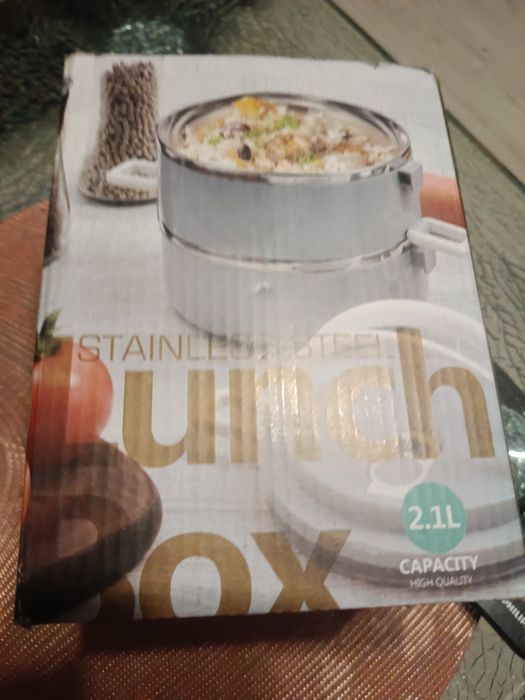 Lunch box na obiady różowy