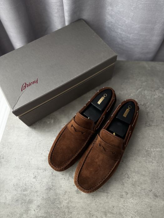 Замшевые Мокасины Brioni