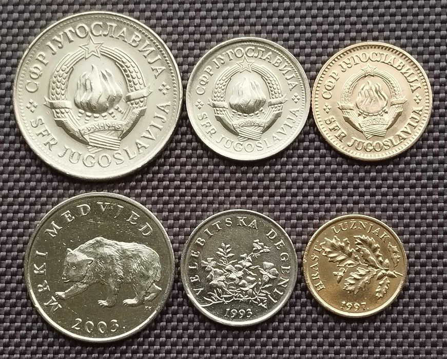 Колекція монет Республіка Хорватія 6 шт. за 165 грн.