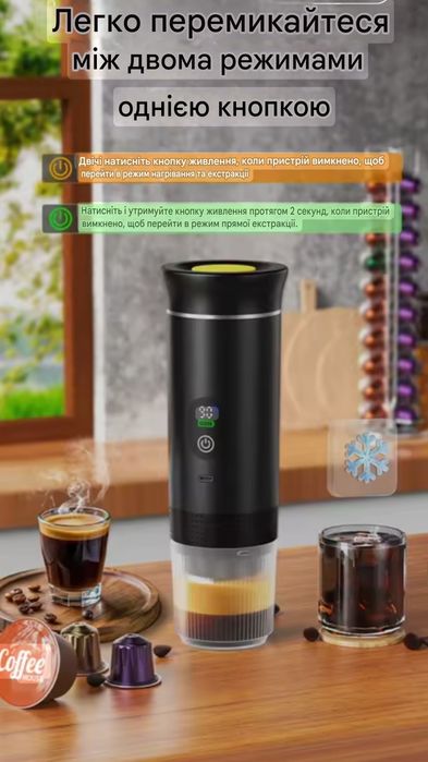 Портативна кавомашина DENOKIN KF-JN-02 pro2.0