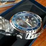 Zegarek męski 47mm niebieski Foxbox Tuńczyk diver wodoodporny WR50 BOX