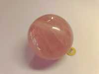 Naturalny kamień Kwarc Różowy kula polerowana duża