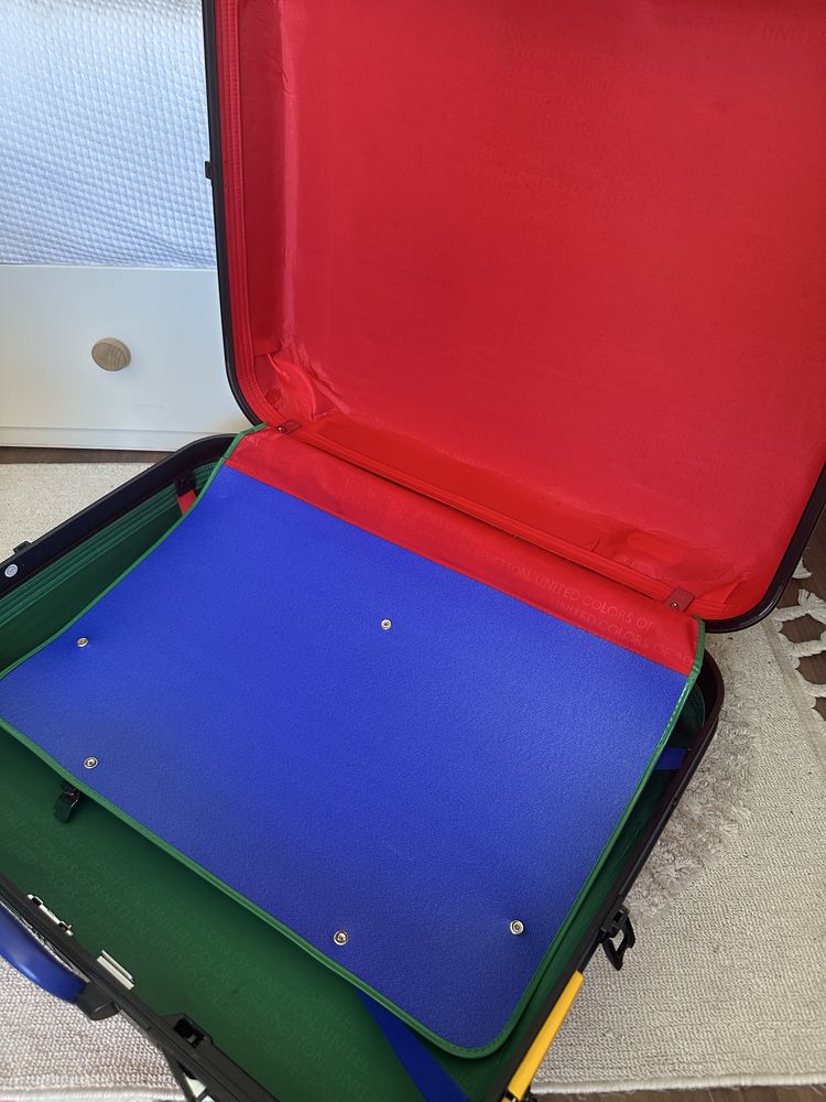 Mala viagem grande benetton vintage