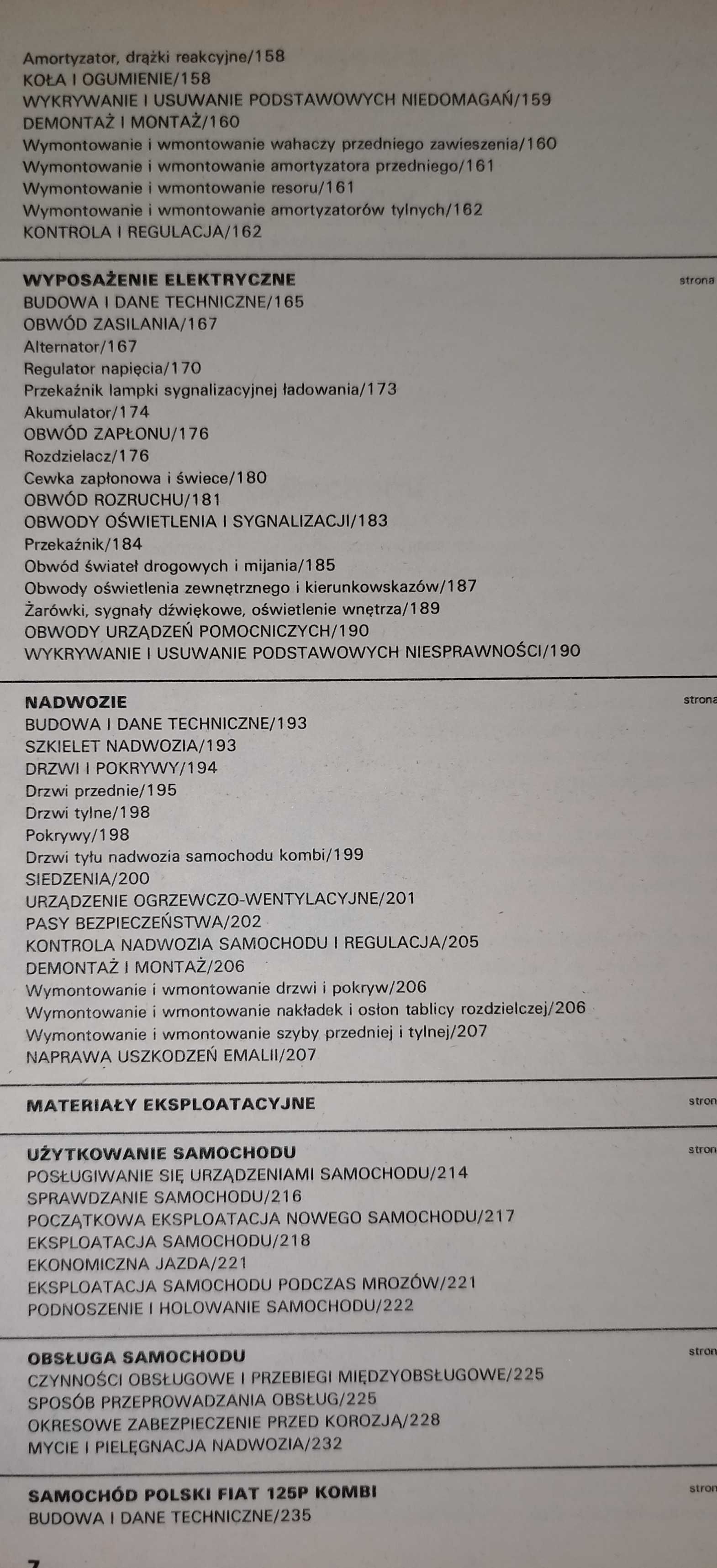 FSO 125p budowa eksploatacja naprawa Jerzy Kowal