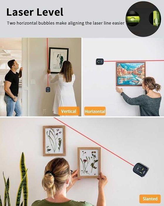 Odkurzacz do pyłu wiertniczego z poziomicą laserową i LED