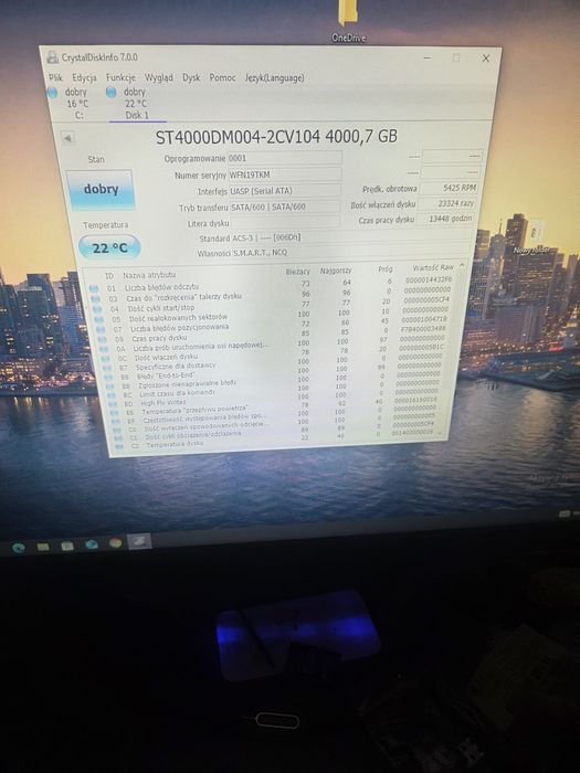 Dysk 4TB Segate BarraCuda ST4000DM004 3.5 cala (Testy na zdjeciach)