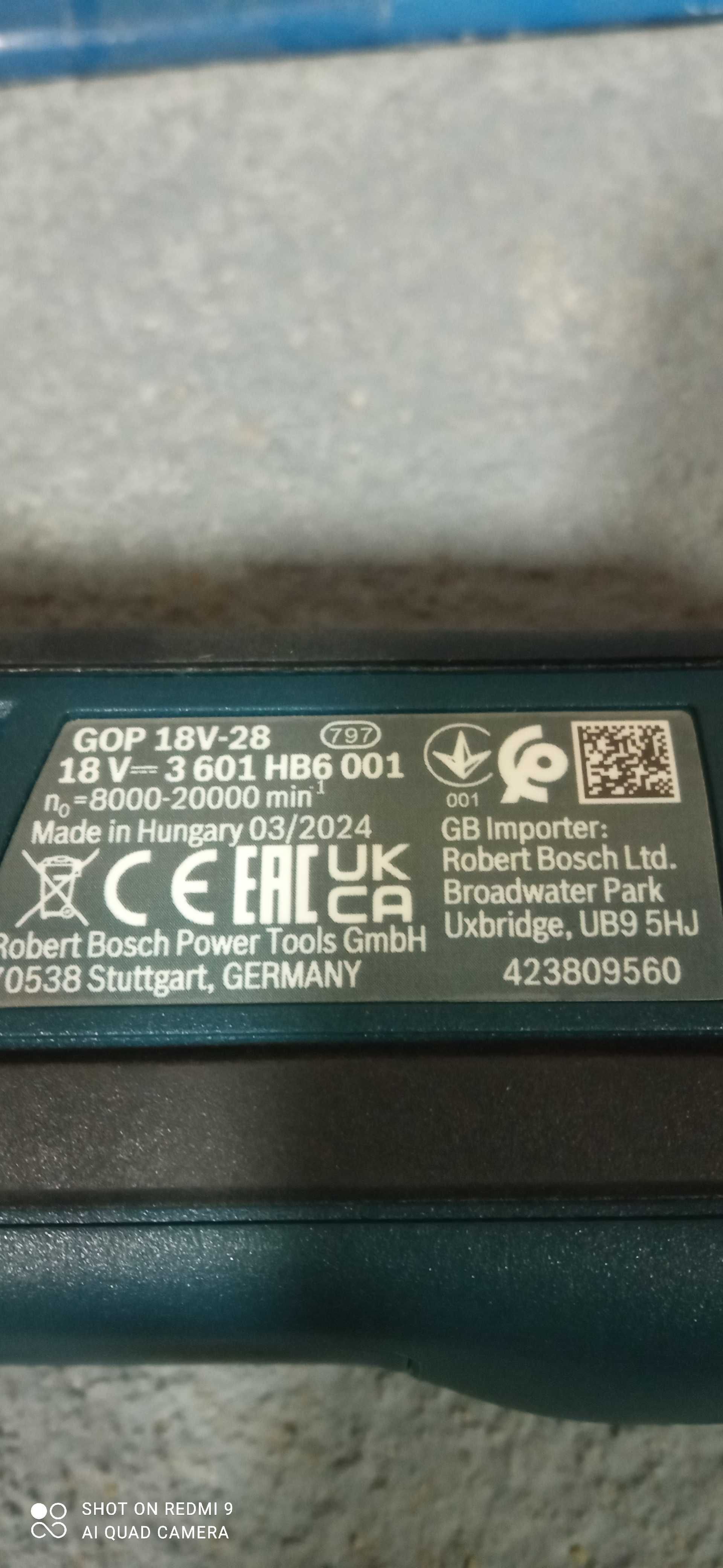 Narzędzie wielofunkcyjne Multitool Bosch GOP 18V-28 1x5Ah NOWE