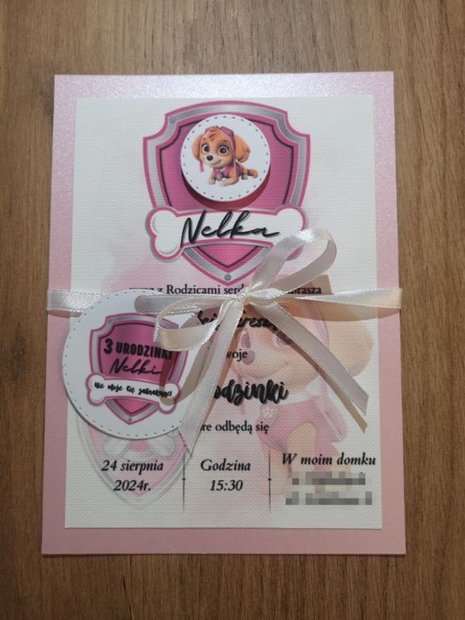 Zaproszenie Skye - Psi Patrol