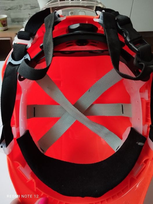 Hełm ochronny kask roboczy ABS YS-7, pomarańczowy, rozmiar 53-64