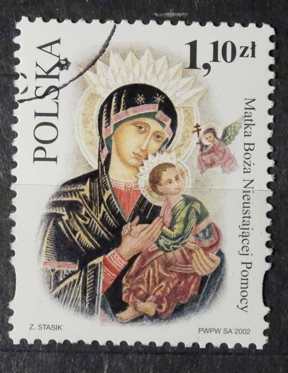 Znaczki pocztowe seria "Sanktuaria Maryjne" 2002 r. Polska kasowane