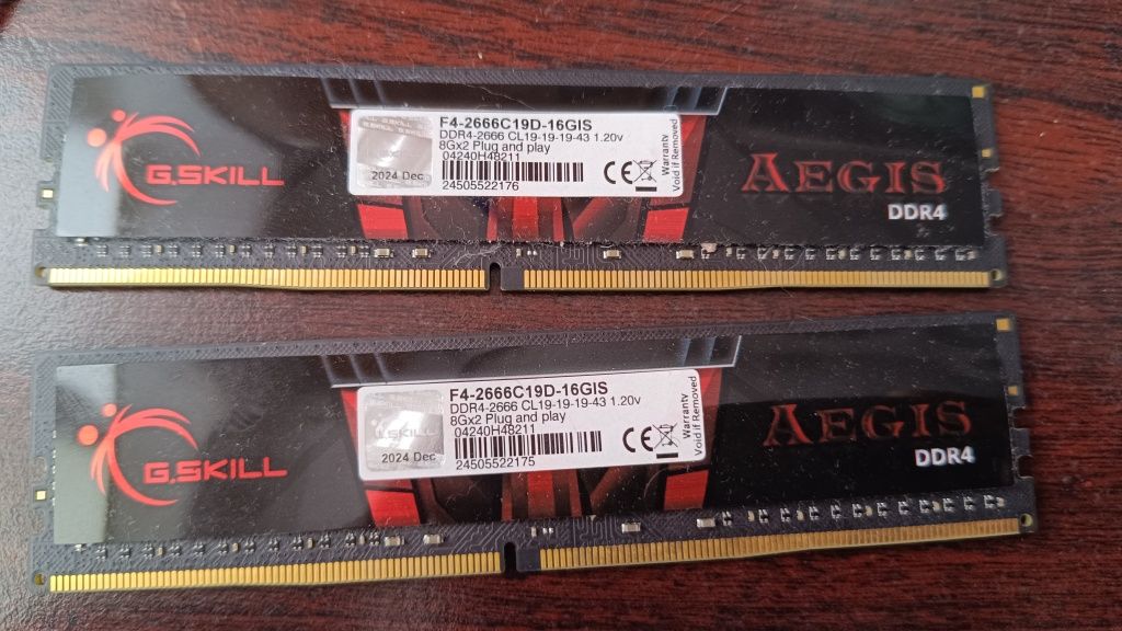 Оперативна пам'ять ddr 4 aegis кіт 16 ГБ