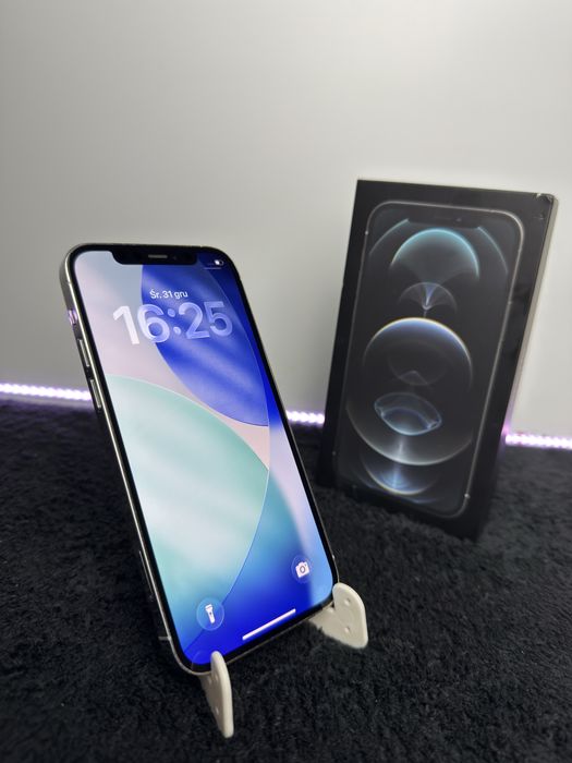 iPhone 12 Pro|Srebrny|100%|Bardzo Dobry|Pełen Zestaw