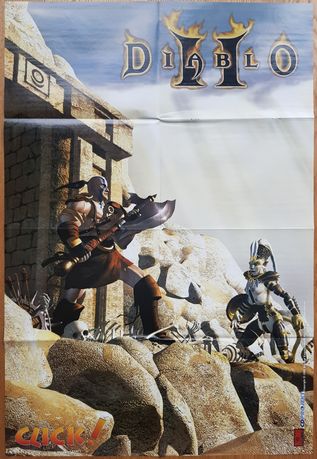Plakat, Poster z gry Diablo II - Nowy!