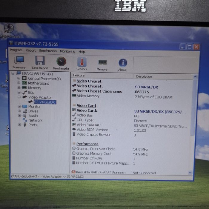 Karta graficzna S3 VIRGE/DX 2mb EDO PCI Retro pc