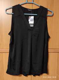 Nowa z metką zwiewna czarna bluzka Janina 48
