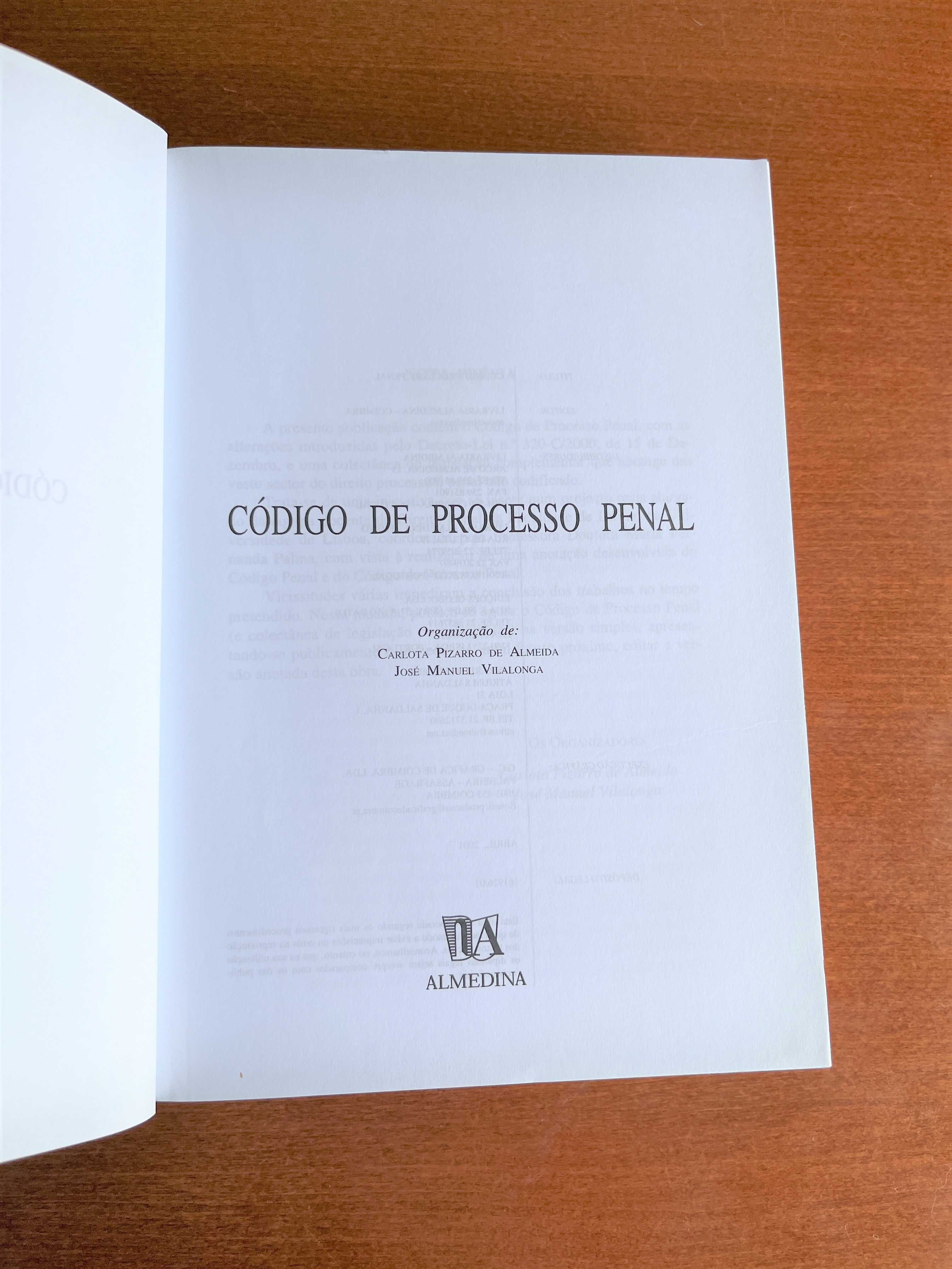 Código de Processo Penal - 2001