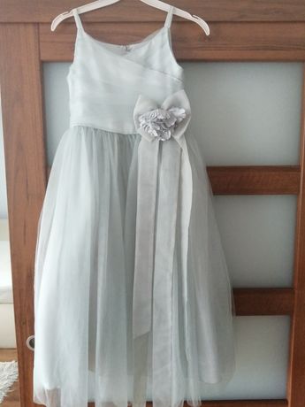 Sukienka wizytowa tiulowa 7-8 lat r. 140