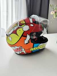 Kask używany AGV K-3 SV K3 Balloon Kask motocyklowy blenda + zestaw