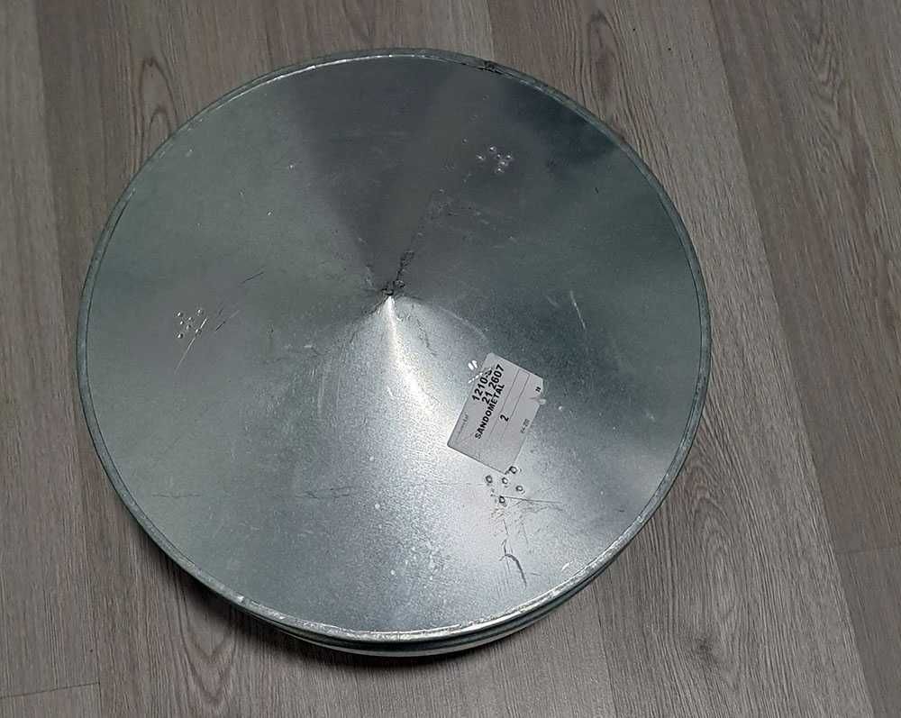 chapéu galvanizado de chaminé, diâmetro 200