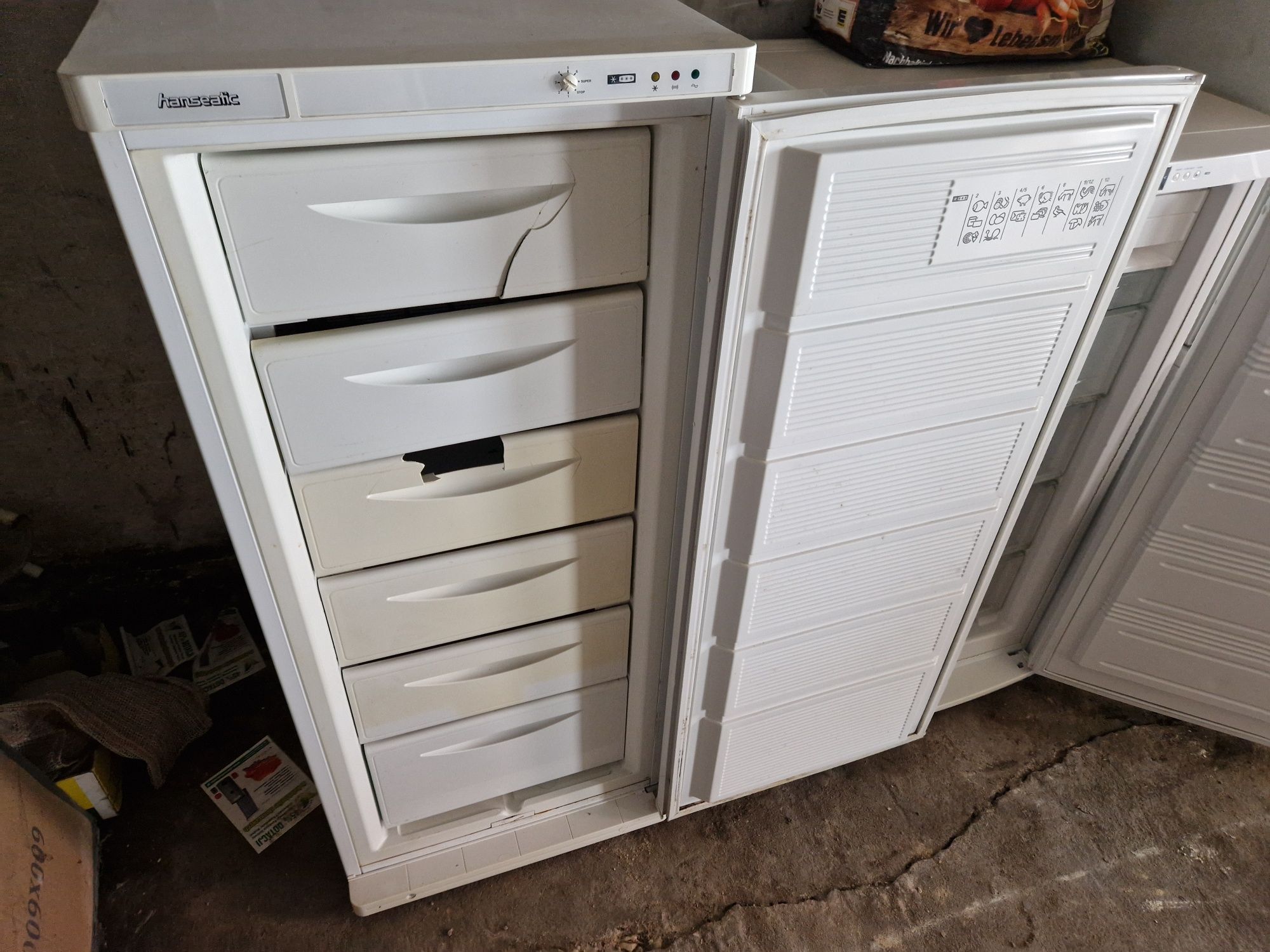 Zamrażarka 6 szuflad Hanseatic 200 litrow