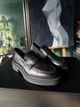 Buty vintage rave Martens oxfordki 37 mokasyny skorzane venezia czarne