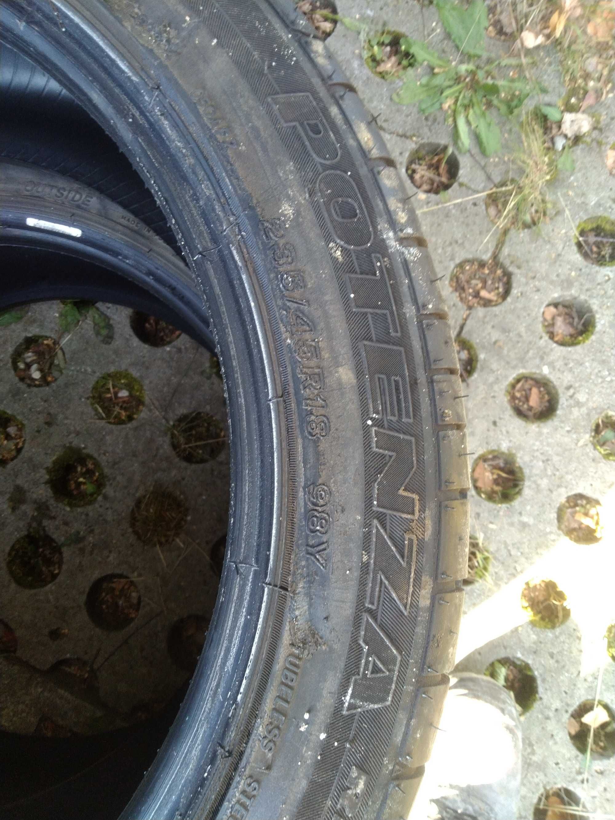 Opony 235/45 18" Bridgestone touranz   . 2 sztuki v