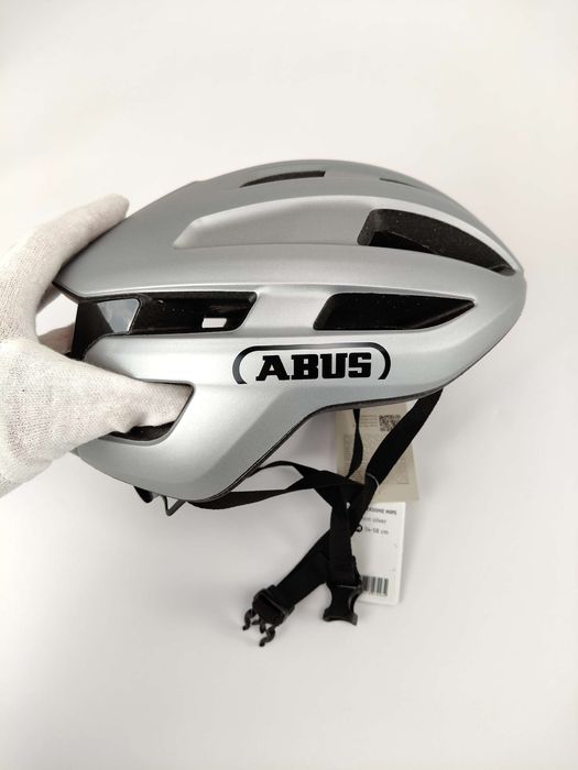 ABUS Kask szosowy PowerDome MIPS M (54-58 cm) srebrny (gleam silver)