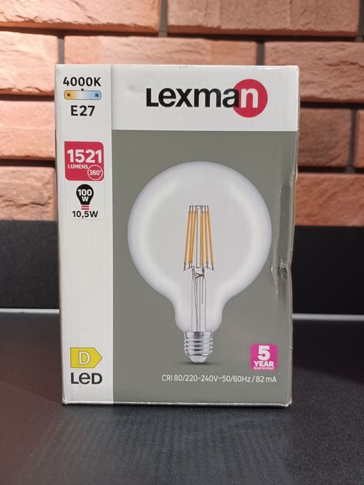 Żarówka LED E27 10,5 W = 100 W 1521 lm Neutralna biel Lexman