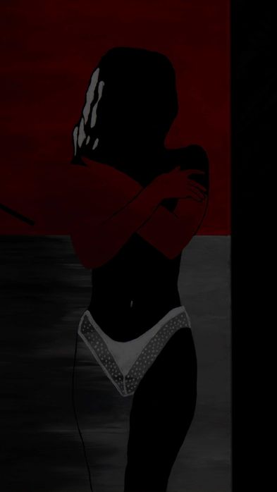 Komplet Dwóch Obrazów ,,Dama z Parasolem'' (60x90cm) + A4 unikat