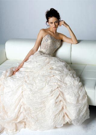 34 36 XS S Suknia ślubna ecru Mariees de Paris model Fulvia