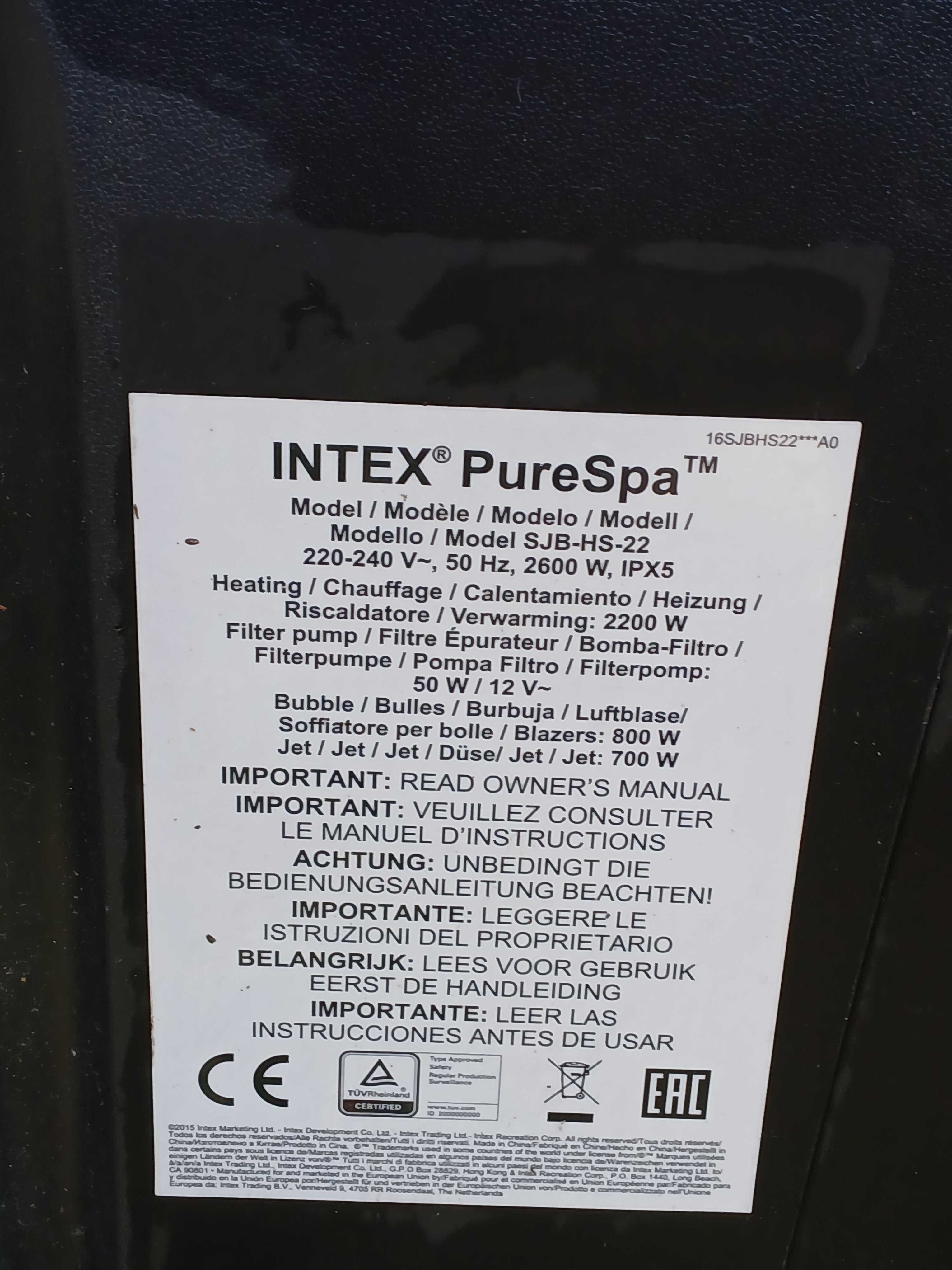 Pompa do jacuzzi model Intex Pure-Spa SJB-HS-22