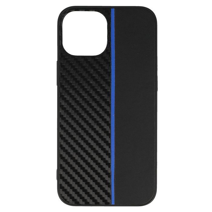 Tel Protect Carbon Case Do Iphone 13 Mini Czarny Z Niebieskim Paskiem