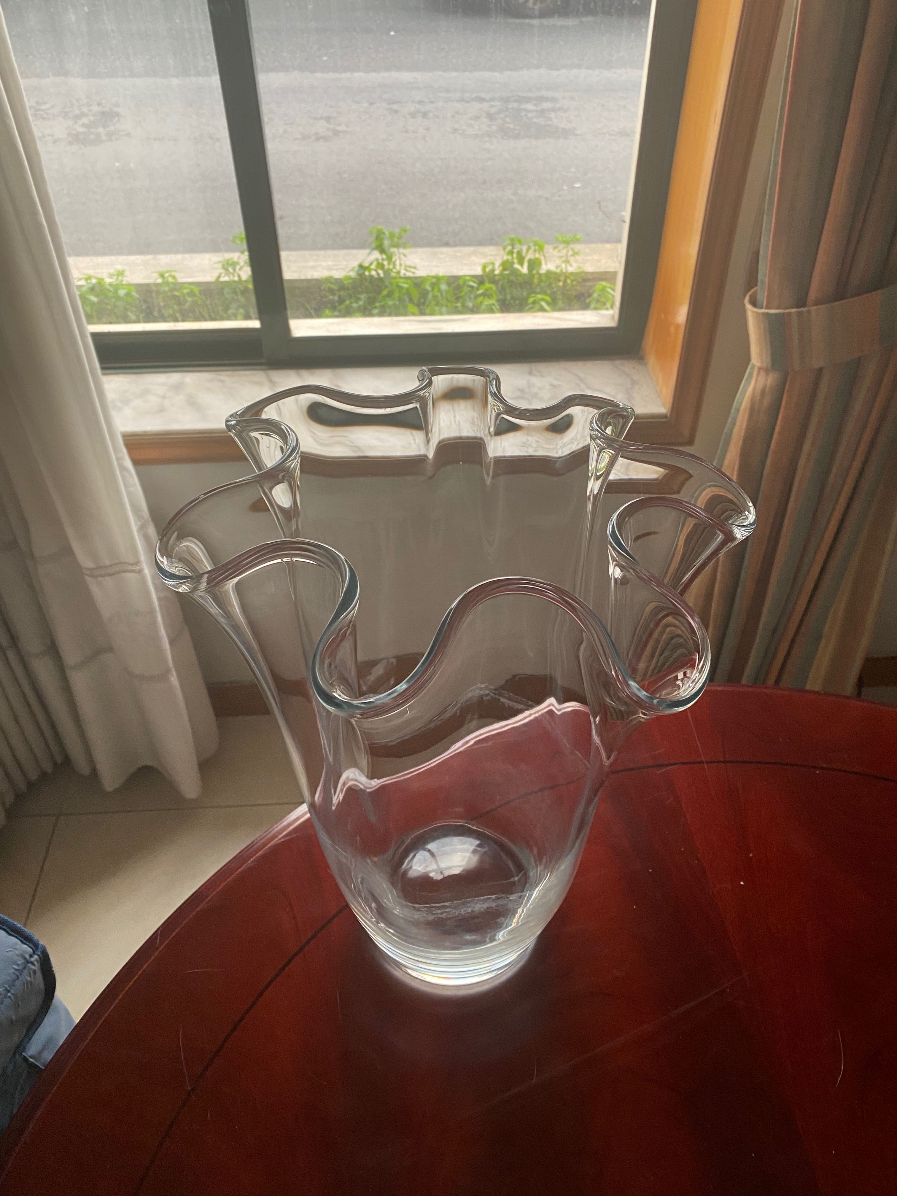 Vaso de vidro alto