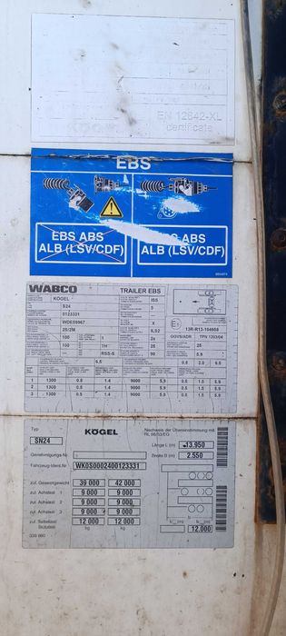 Напівпричіп Kogel SN 24 2008 оренда