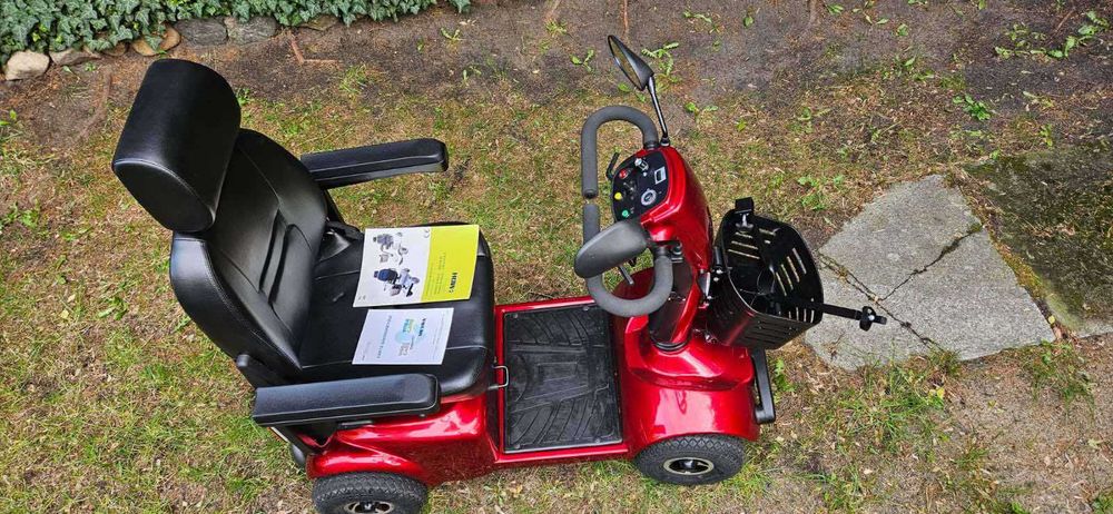 Wózek / skuter elektryczny Rider II kolor czerwony