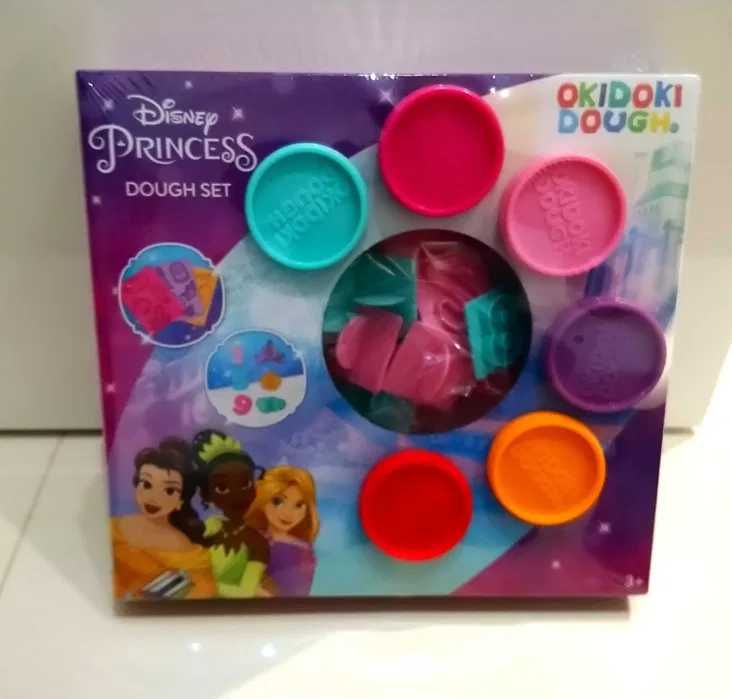 play doh dough 6szt foremki cyfry kształty Księżniczki Mikołaj prezent