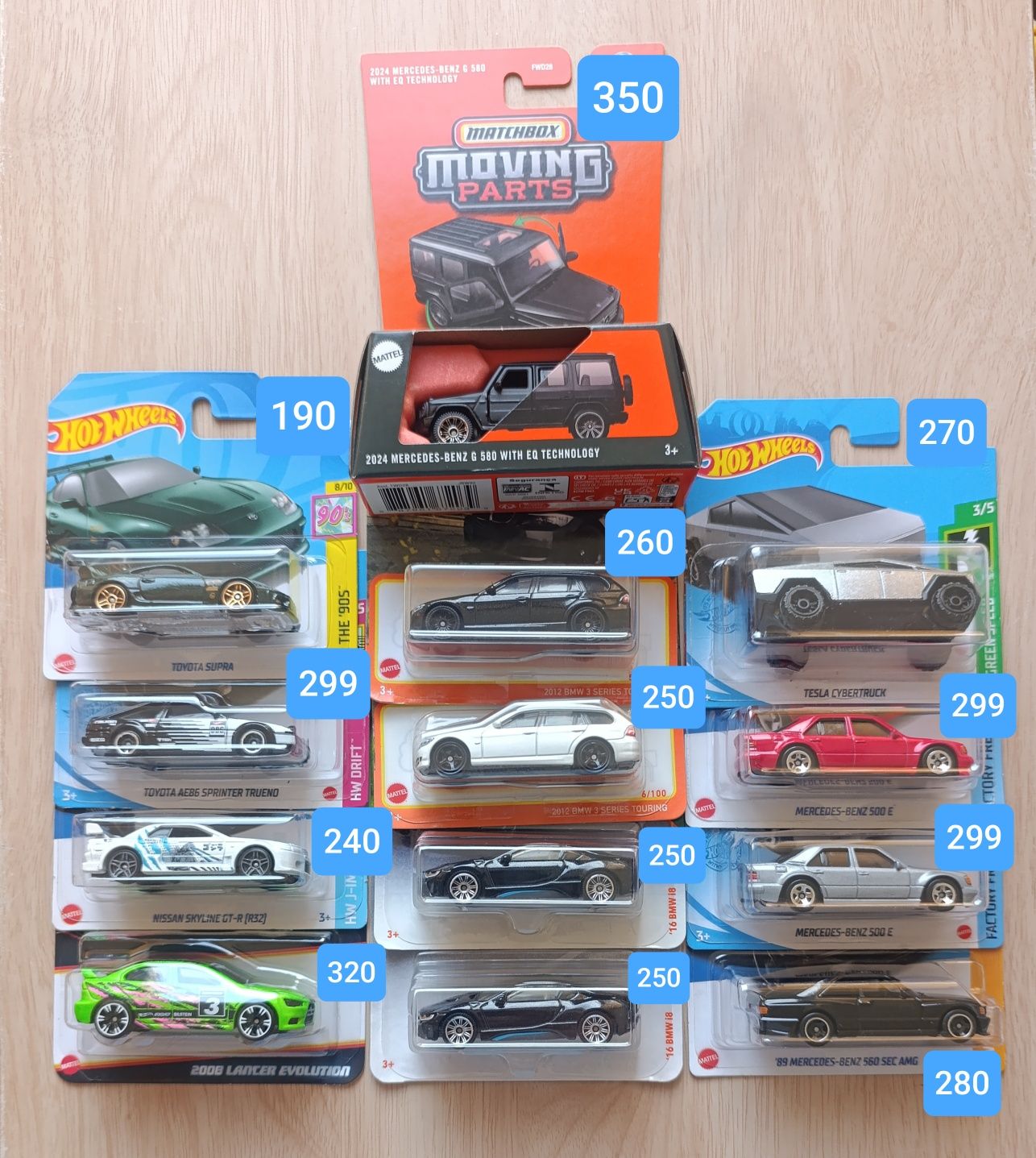 Машинки Hot Wheels, Matchbox, BMW Mercedes Minecraft Toyota