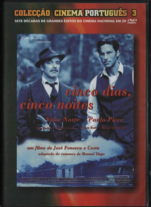 Dvd Cinco Dias, Cinco Noites -drama -Vítor Norte/ Paulo Pires - extras