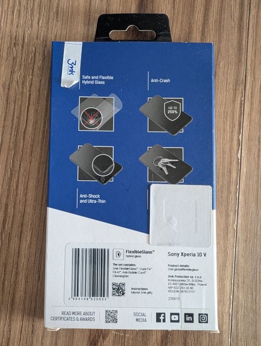 Nietłukące szkło hybrydowe na Sony Xperia 10 VI - 3mk FlexibleGlass