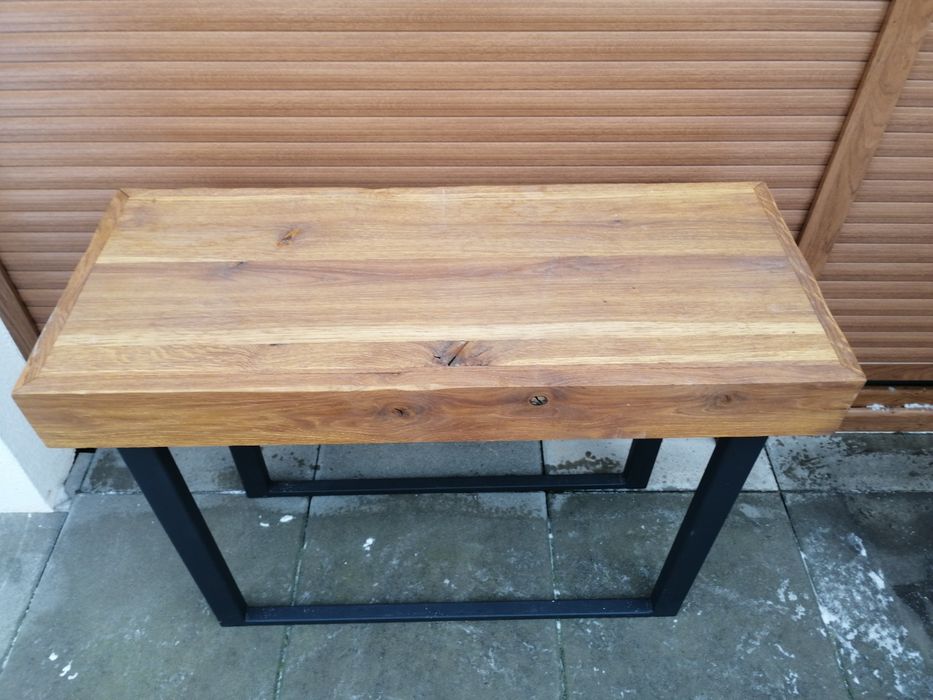 Konsola,stół loftowa dębowa.