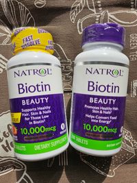 Біотин Natrol Максимальна дія 10000 60 100 200 Вітаміни для волосся