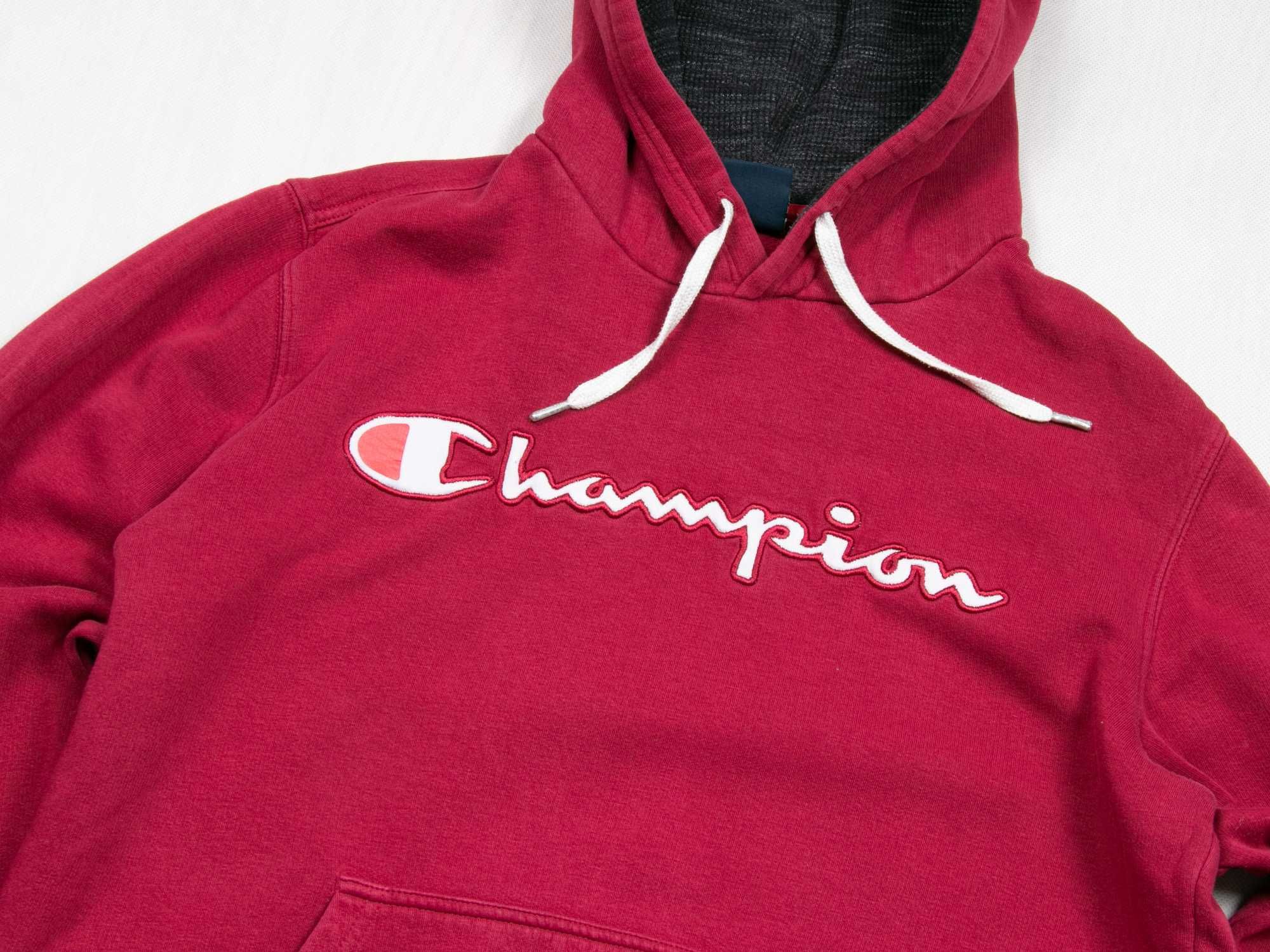 Bluza Champion haft logo M burgund