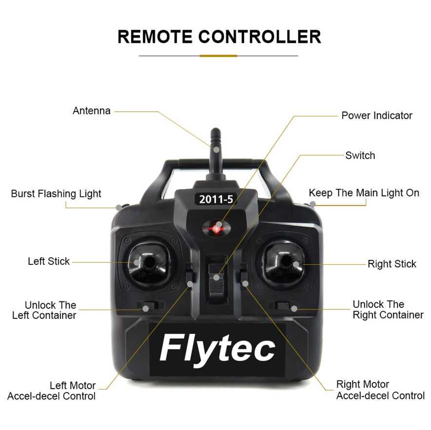 Прикормочный  Кораблик для рыбалки FLYTEC 2011-5